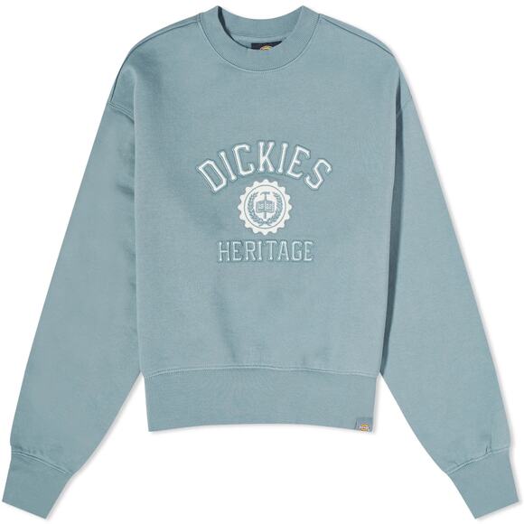 DICKIES Oxford Womens Blue Crewneck Sweatshirt Women’s Size Medium - Picture 1 of 6